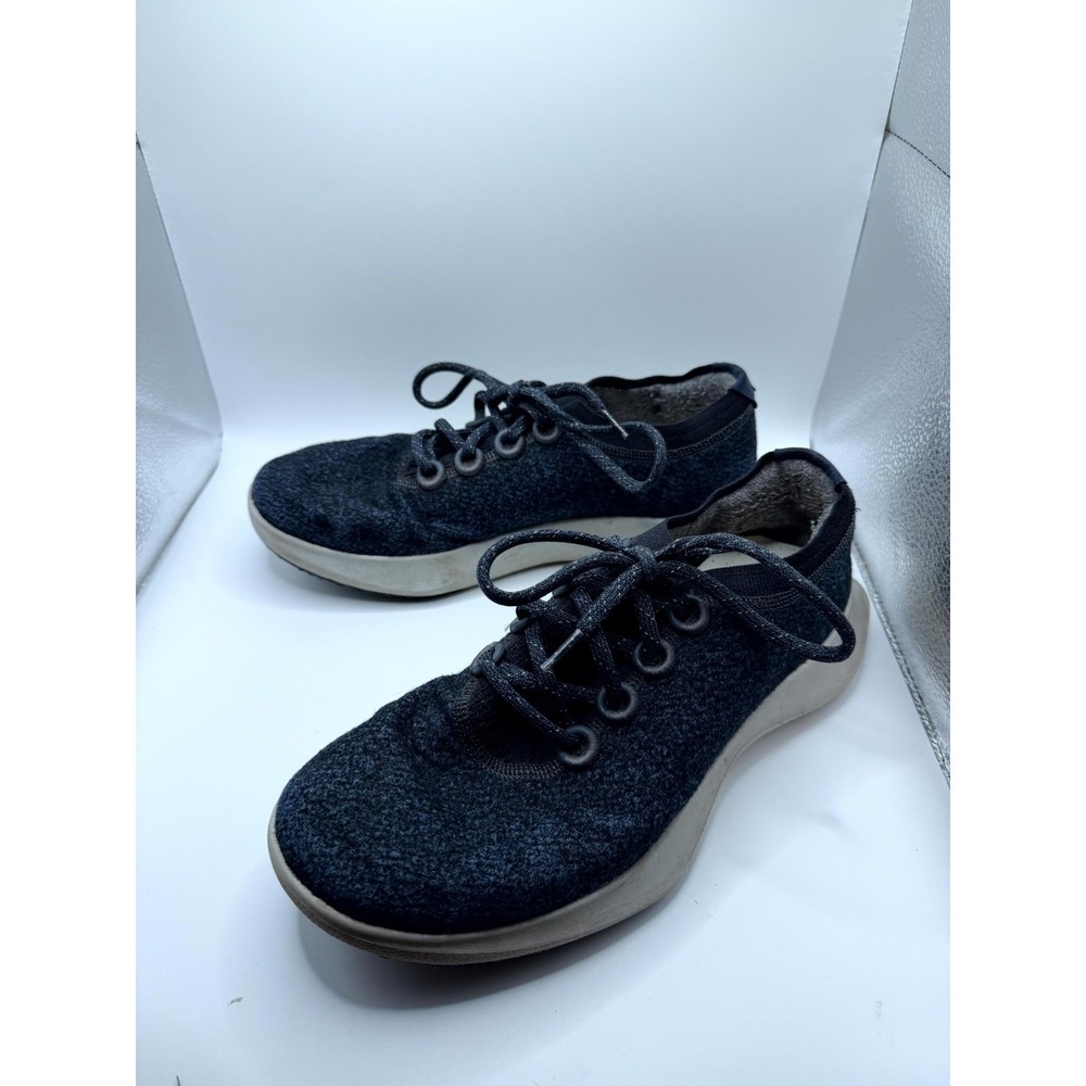 Allbirds Wool Dasher Mizzle Mens 9.5 Sneaker Navy Blue Lace Up Running Shoes